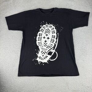 Grenade Skateboard Shirt Mens Large Skull Grunge Skater Short Sleeve Y2K Black